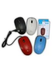 MOUSE CON CABLE LMG212E - COLORES VARIOS