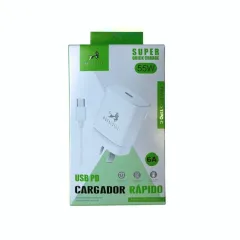 CARGADOR ROYAL - 55W BLANCO- SALIDA TIPO C RC9006000D - CABLE TC A TC