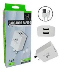 CARGADOR ROYAL V8 - RC5005000A - 5A - 2 USB CABLE DESMONTABLE // V8 MICRO