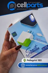 CARGADOR SAM  SM502 - 2 USB + CABLE TIPO C INTEGRADO - SM502 // SM-502